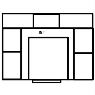 TRPG用見取り図2-3(洋館2階)