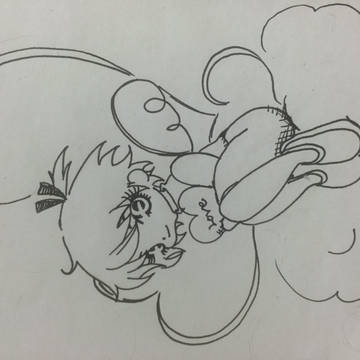 描きかけ 女の子