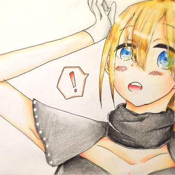 金髪ポニーテール