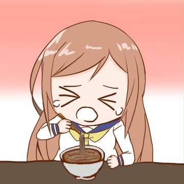 蕎麦をすする相川千穂