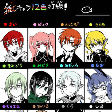オリキャラ12色打線