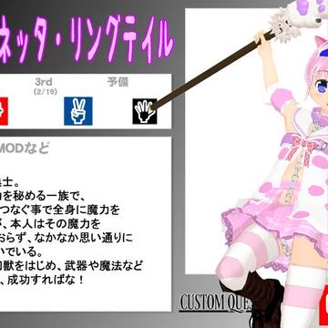 【 CQFキャラシート 】ジェネッタ・リングテイル