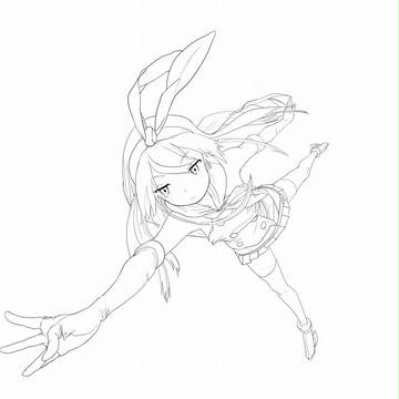 ぜかまし　線画