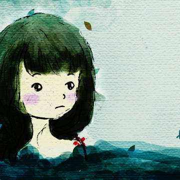 Little girl and the sea