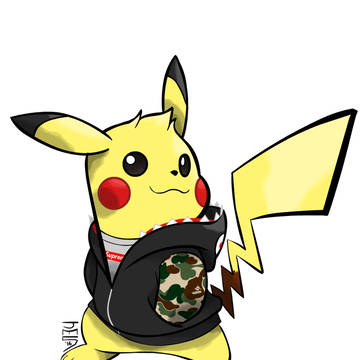SUPREME Pikachu Commission
