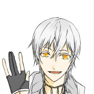 鶴丸国永を描いてみました。