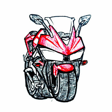 YAMAHA YZF-R25【らくがき】