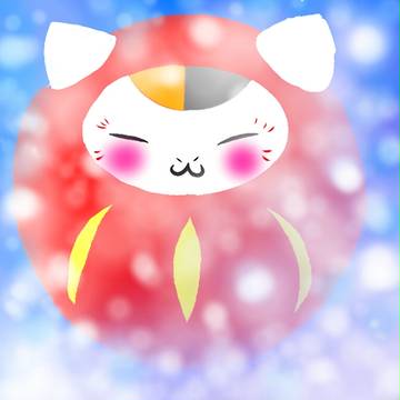 雪に埋もれるにゃんこ先生♡