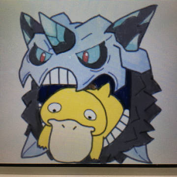 メガオニゴーリとコダック