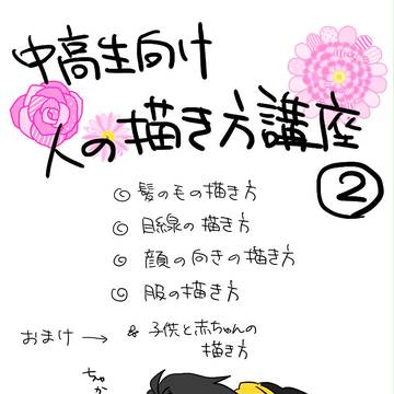 中高生向け 人の描き方講座(みたいなの)②