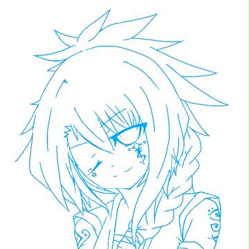 【線画】和風男の子(？)
