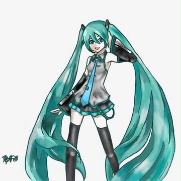 初音ミク 初描き