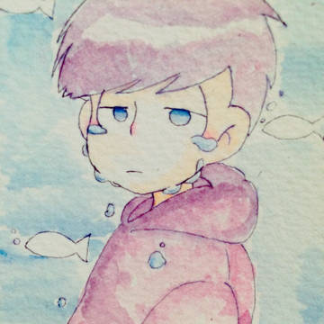 水彩松詰め