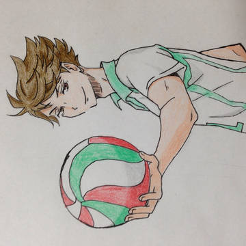 久々のお絵かき 及川さん