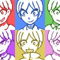 Six Same Face icon ドット絵