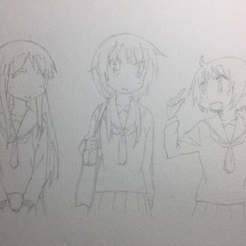 ゆゆ式 模写