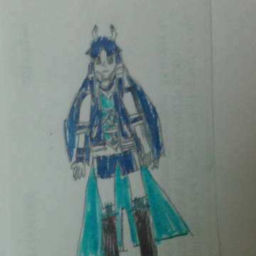 ちょっと前に描いた早雲ちゃん+五大老コス手直し