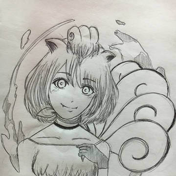 ロコンの擬人化🔥