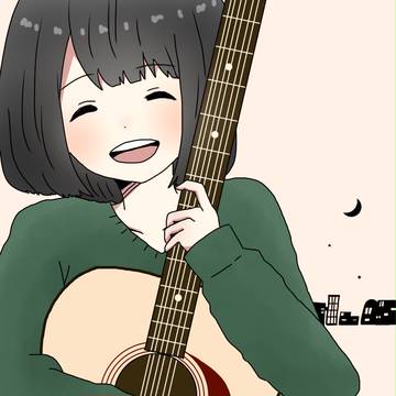 ギターと女の子