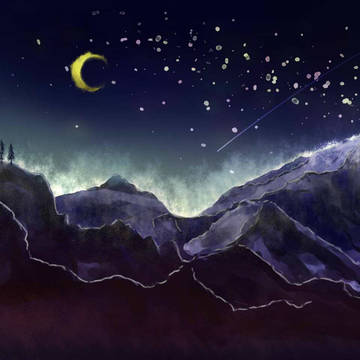 絵本の夜空