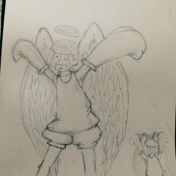 天使松の落書き