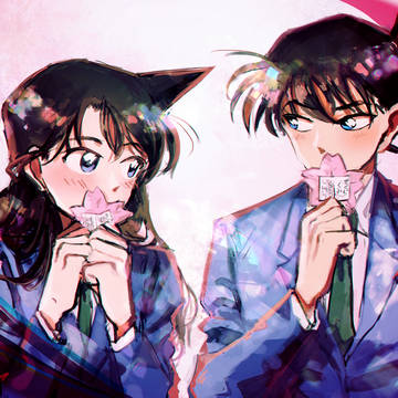 新一と蘭