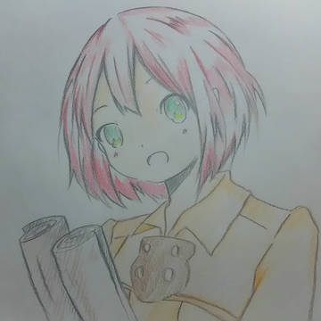 自分絵で白雪