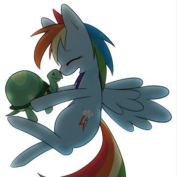 Tank and Rainbow Dash