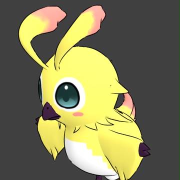 アニメ風ラッピー（製作途中）