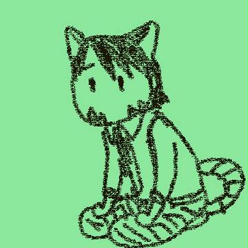 ねむけみと戦うねこてつさん