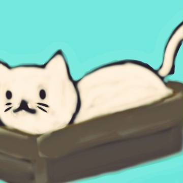 型にはまったねこ