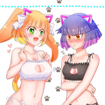 BisCoとMeiちゃんの猫ランジェリー