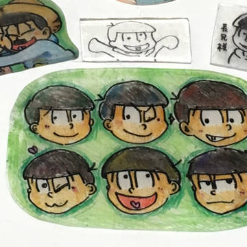 おそ松 プラ板遊び