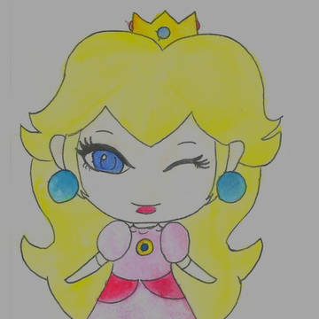 Chibi princess Peach