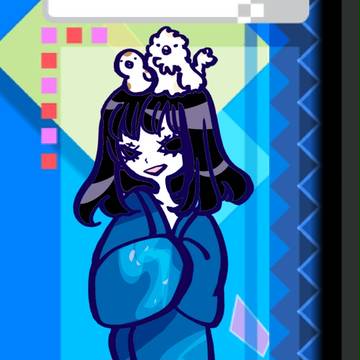 創作キャラでポップン風画面