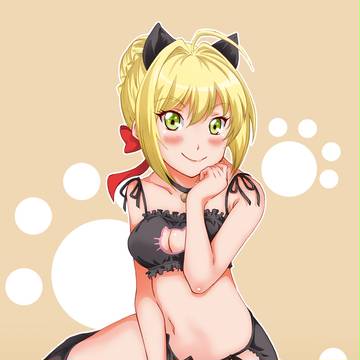 Nero Cat keyhole lingerie Ver.