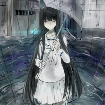 「雨中的...」
