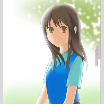 窓を掃除する子