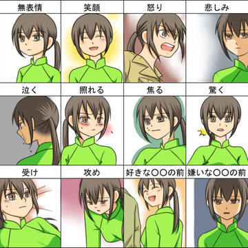 越っちゃん表情練習