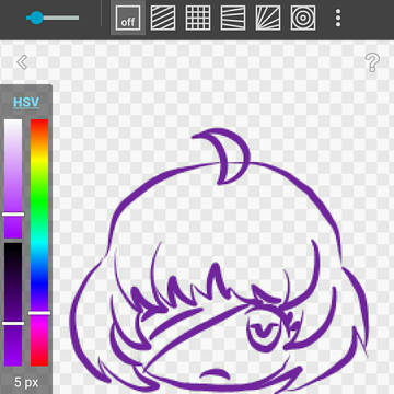 スマホで描きました