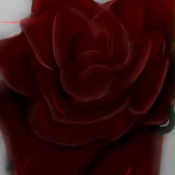 初厚塗りの薔薇【練習】
