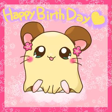 ちびまるちゃんお誕生日おめでとう☆プラス落書き