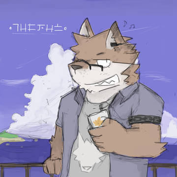 Luepus and a seaside view