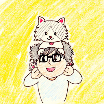 愛猫の猫と私。