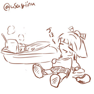 【お題は】3/6瑞鳳版深夜の真剣お絵描き60分一本勝負 【お腹】