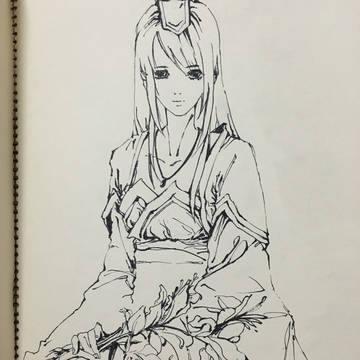 钢笔画