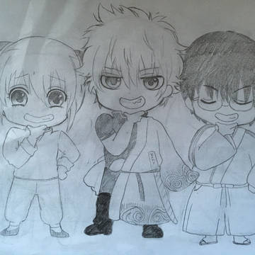 【銀魂】3人揃って決めポーズ【万事屋】