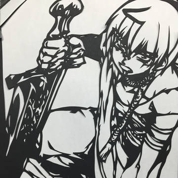 アリババくん切り絵