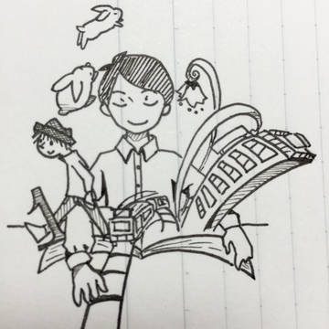 本の中
