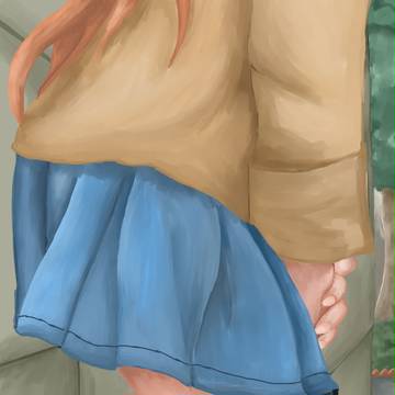 等待的少女！